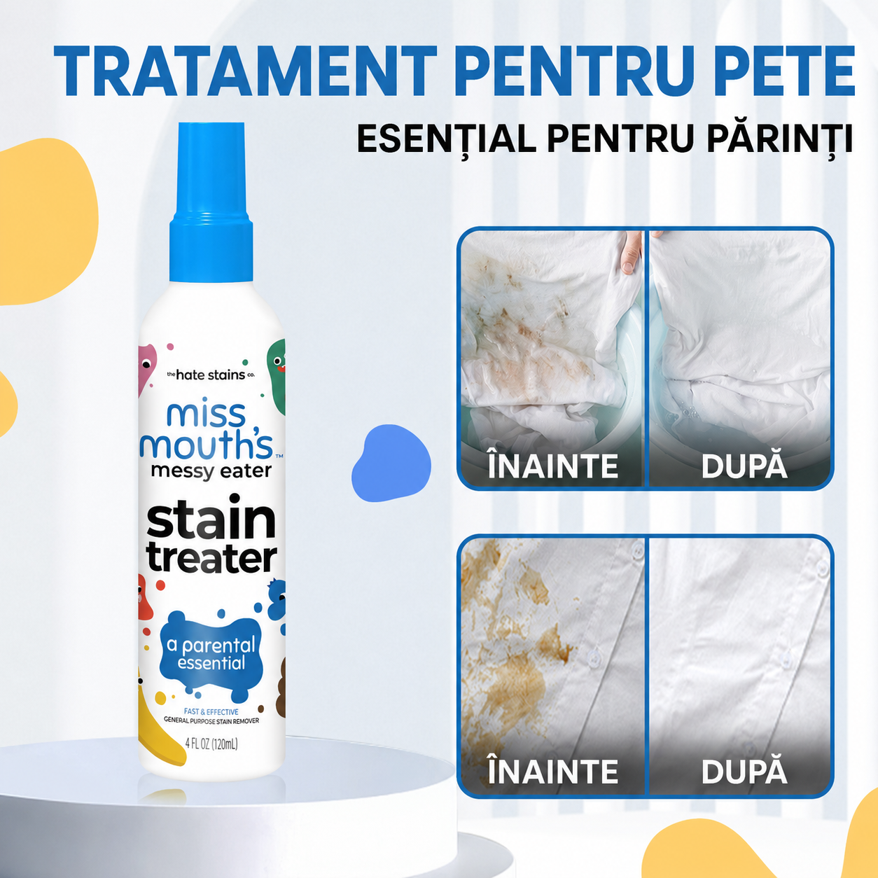 Spray pentru îndepărtarea instantanee a petelor