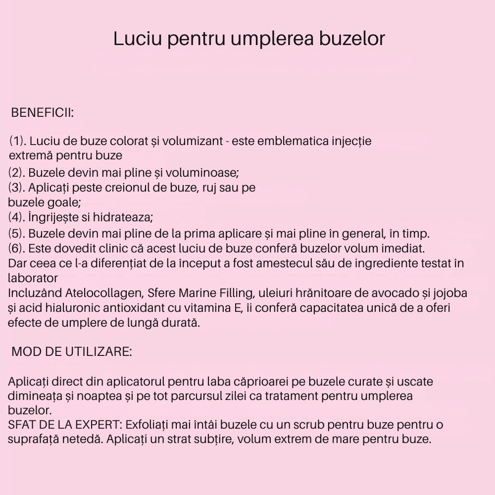 Luciu de Buze pentru extra Volum